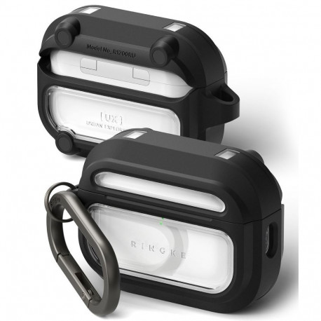 Ringke Ringke UX Magnetic Case for AirPods Pro 3 - Black and Clear