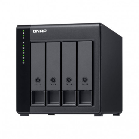 QNAP High-performance Desktop SATA 6Gbps JBOD Storage Enclosure | TL-D400S | Black