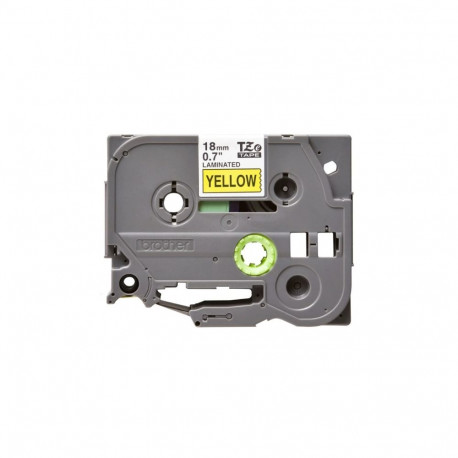 Kleepkirjalint/markeerimislint BROTHER TZE-641 18mm must/kollasel analoog