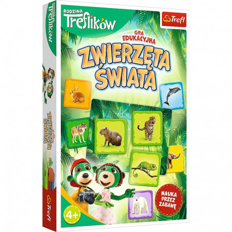 Gra dla dzieci Zwierzęta Świata Rodzina Treflików 02337