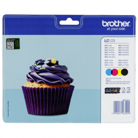 Brother Ink LC 123 Rainbow-Pack RainbowPack (LC123VALBPDR)
