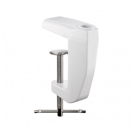 Goobay Replacement Table Clamp for Magnifying Lamps with Articulated Arm, white