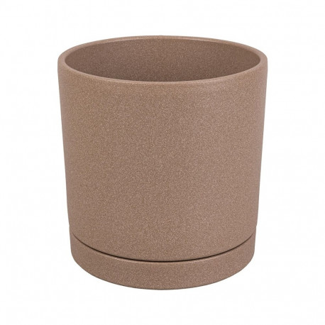 Keraamiline pott alustaldrikuga Vienna D17 seepia