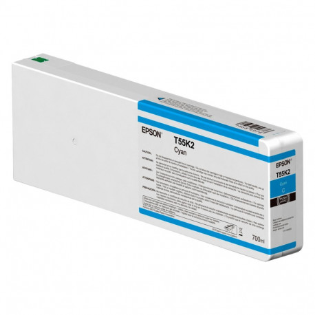 "Epson Tintenpatrone UltraChrome HDX/HD cyan 700 ml T 55K2"