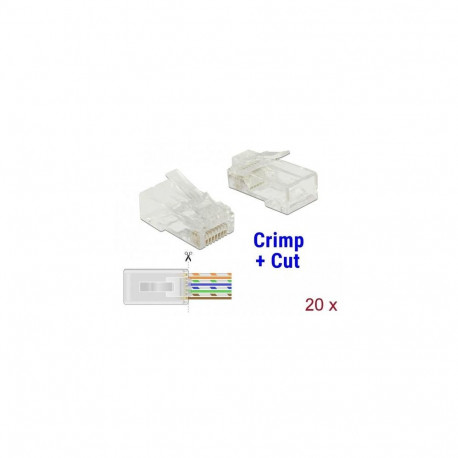 DeLOCK 86451 wire connector RJ-45 Transparent