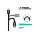 Swissten Textile Universal Micro USB Data and Charging Cable 1.2m Rose