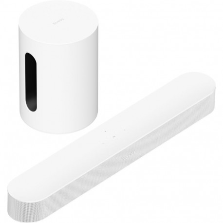 Sonos Soundbar Beam Gen 2 ja SUB Mini kodukinokomplekt valge
