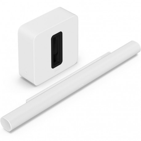 Sonos Soundbar Arc Ultra ja SUB Gen4 valge kodukinokomplekt