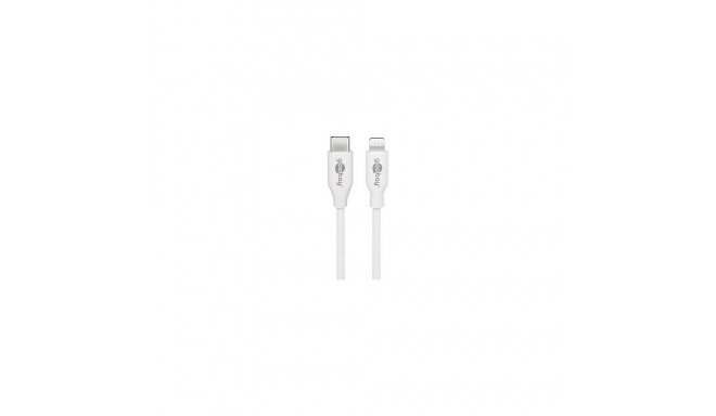 Goobay kaabel Lightning - USB-C 1,0m, valge