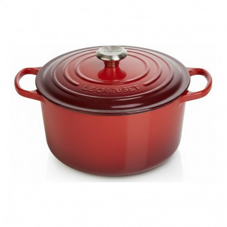 "Le Creuset Signature Bräter rund 24 cm rot"