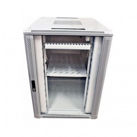 ALLNET võrgukapp SNB-Serie 19" 32HE B800/T1000mm klaasuks, helehall