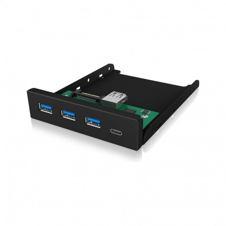 BOX USB jaoturiga esipaneel IB-HUB1418-i3 USB 3.0 Type-A ja Type-C