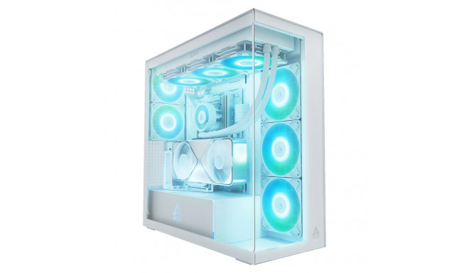 Arctic GPU vertikaalne kinnitus Xtender läbipaistva aknaga, valge
