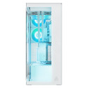 "Arctic Xtender (White) transparent window with GPU vertical mount"