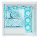 "Arctic Xtender (White) transparent window with GPU vertical mount"