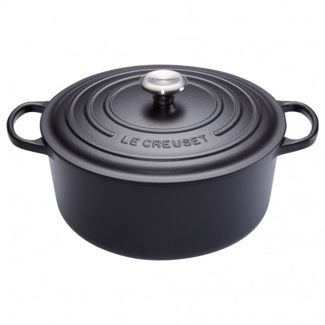 Le Creuset hautepott Signature 20cm ümmargune, must