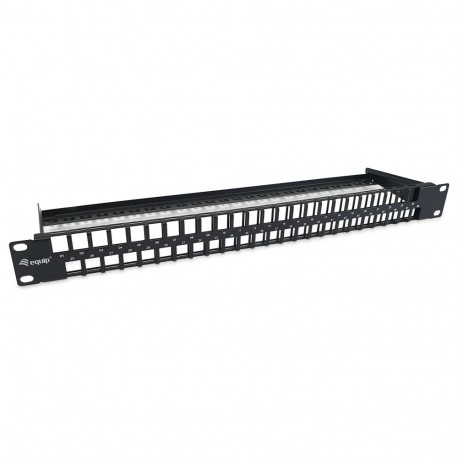 "Equip Patchpanel 48x Cat6 19"" UTP 1HE Keystone Montage sw"