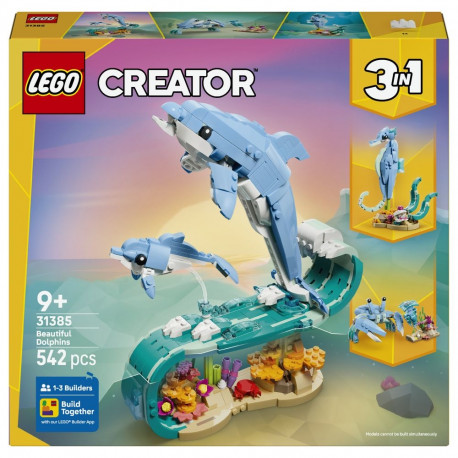 LEGO 31385 Creator 3-in-1 mereloomad: kaunid delfiinid