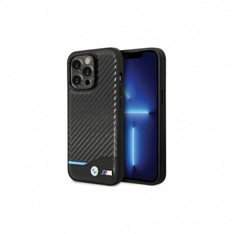 BMW Leather Carbon Case for iPhone 13 Pro / 13 - Black BMW Leather Carbon Case for iPhone 13 Pro / 1
