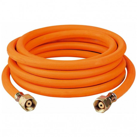 Hose for connecting a gas cylinder, 2 x G3/8"L connectors - 10m