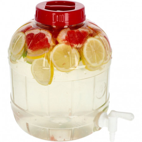 Browin Multi-functional jar with tap 602508, 8L, BPA-free, Ø100, 6 hooks, with cap