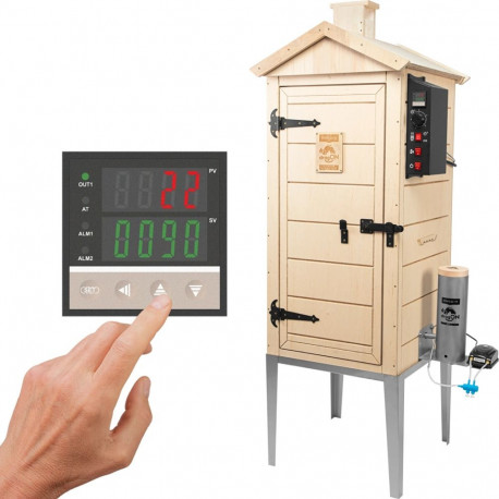 Browin dragON PLYWOOD NATURE 100E 330360, electric smokehouse, 200L, 100cm, 1500W, FSC plywood, digi