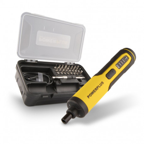 Kompaktais skrūvgriezis 4V, POWERPLUS, POWX00420, 26 uzgaļi, 1300 mAh akumulators