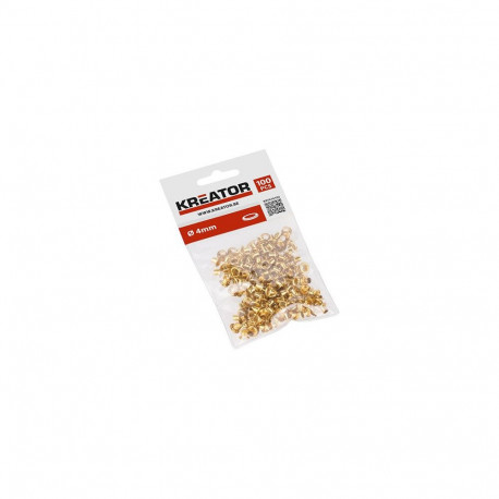 Eyelets Brass 4mm (100pcs.) Kreator