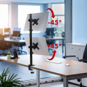 The Maclean MC-966 is a universal wall mount designed for small to medium-sized mon
