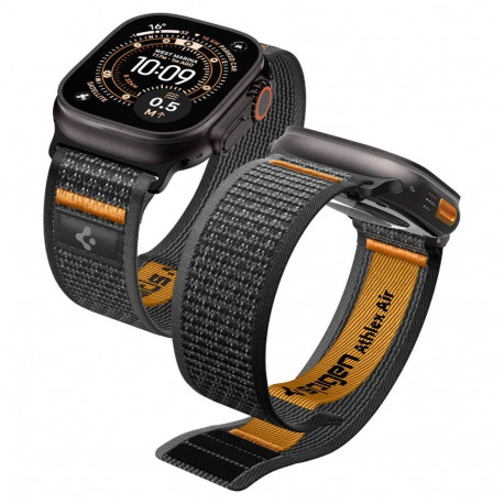 SPIGEN ATHLEX AIR 2 APPLE WATCH 8 / 9 / 10 / 11 / SE / ULTRA (44 / 45 / 46 / 49 MM) ACTIVE BLACK / O