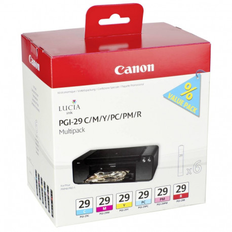 Canon PGI-29 C/M/Y/PC/PM/R multipakk