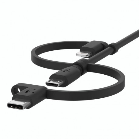 Belkin BOOST Charge Univ. kaabel 1,2m Lightn./Micro/USB-C - USB-A