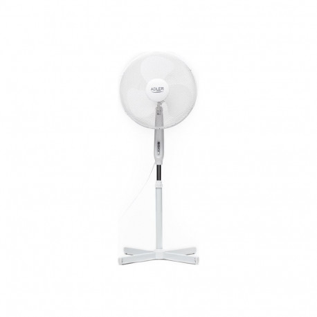 Adler põrandaventilaator AD 7305 diameeter 40cm 3 kiirust ostsillatsioon 45W, valge