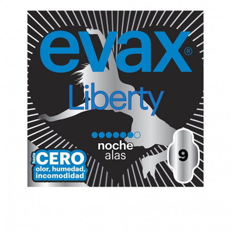 EVAX LIBERTY compresas noche alas 9 u
