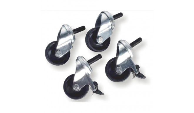 Caster set (2xregular wheels + 2xwheels with brakes)
