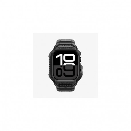 Spigen Rugged Armor Pro 2 Apple Watch 10/11 (42mm) Case + Band Matte Black