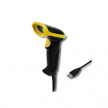 Qoltec 50867 Laser reader 1D | 2D | USB | Black