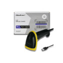 Qoltec 50867 Laser reader 1D | 2D | USB | Black