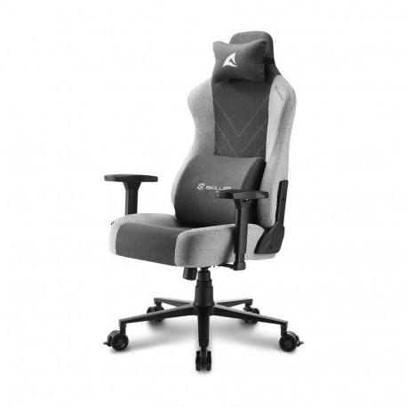 "Sharkoon SGS30 Gamingstuhl, Kopfkissen, Lendenkissen, bis max. 130 kg, grey"