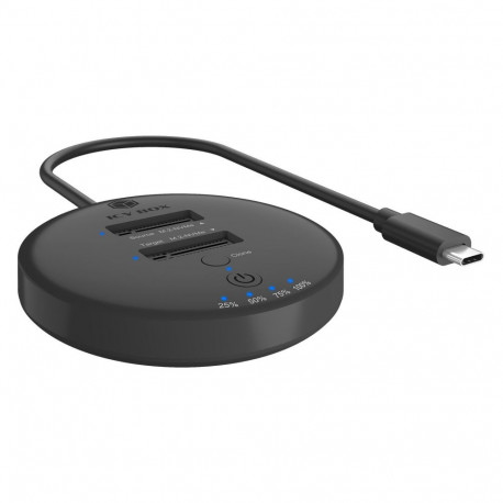 IcyBox dokkimis- ja kloonimisjaam 2x M.2 NVMe SSD