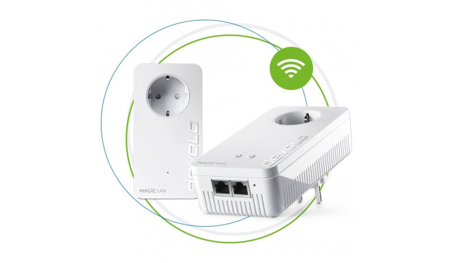 "devolo Magic 2 WiFi next Powerline Starter Kit 1x devolo Magic 2 WiFi next Adapter, 1x devolo Magic