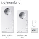 "devolo Magic 2 WiFi next Powerline Starter Kit 1x devolo Magic 2 WiFi next Adapter, 1x devolo Magic