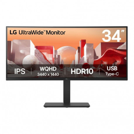 "86,72cm/34"" (3440x1440) LG 34BA75QE-B 21:9 WQHD IPS Curved 5ms 60Hz HDR10 HDMI DP USB-C Speaker"