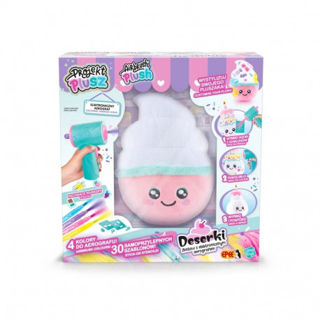Projekt plusz deserki - kreatywny zestaw z elektronicznym aerografem, słodka babeczka