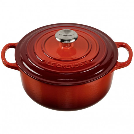 Le Creuset hautepott Signature ümmargune 20cm, kirsipunane
