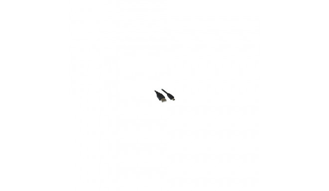 USB 2.0 A-B Mini 0.5m must kaabel