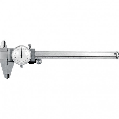 Vorel DIAL CALIPER 15220, 0-150mm, ±0.02mm, roostevaba teras, sise-, välis-, sügavus- ja kõrgusmõõtm