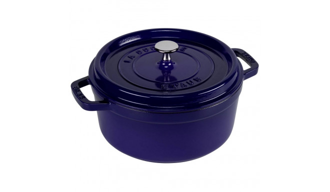 Staub ümmargune malmpott 24cm, tumesinine