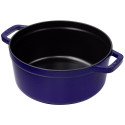 Staub Round Cocotte, 24cm Dark Blue, Cast Iron
