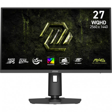 MSI LCD Monitor||27 "|2560 x 1440 pixels|Wide Quad HD|Native aspect ratio 16:9|LCD|Flat|MAG274QPFX32